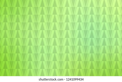 Light Green vector cover with polygonal style. Abstract gradient illustration with triangles, lines. Smart design for your adverts.