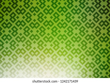Light Green vector cover in polygonal style. Glitter abstract illustration with rectangular shapes. Smart design for your business advert.