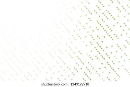 Light Green vector cover in polygonal style. Triangles on abstract background with colorful gradient. Best design for your ad, poster, banner.