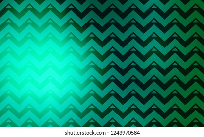 Light Green vector cover with polygonal style. Glitter abstract illustration with triangular shapes. Template for wallpapers.