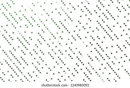 Light Green vector cover in polygonal style. Beautiful illustration with triangles in nature style. Smart design for your business advert.