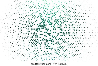 Light Green vector cover in polygonal style. Decorative design in abstract style with rectangles. Pattern can be used for websites.