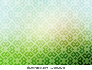 Light Green vector cover in polygonal style. Rectangles on abstract background with colorful gradient. Pattern for commercials.