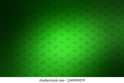 Light Green vector cover in polygonal style. Beautiful illustration with rectangles and squares. Pattern for commercials.