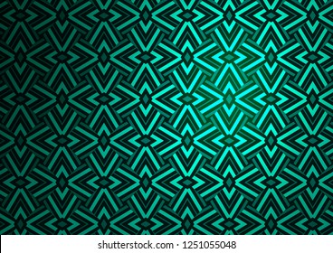Light Green vector cover in polygonal style. Glitter abstract illustration with triangular shapes. Template for wallpapers.