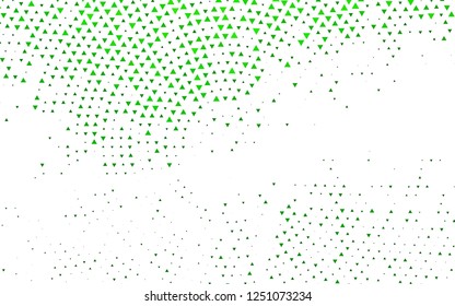 Light Green vector cover in polygonal style. Abstract gradient illustration with triangles. Modern template for your landing page.