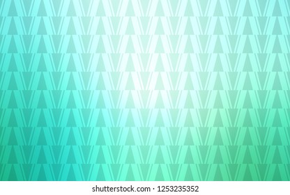 Light Green vector cover with polygonal style. Decorative design in abstract style with triangles. Template for wallpapers.