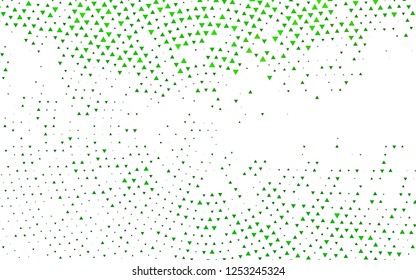 Light Green vector cover in polygonal style. Triangles on abstract background with colorful gradient. Modern template for your landing page.