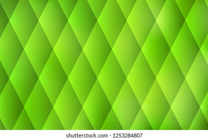 Light Green vector cover in polygonal style. Rectangles on abstract background with colorful gradient. Pattern can be used for websites.