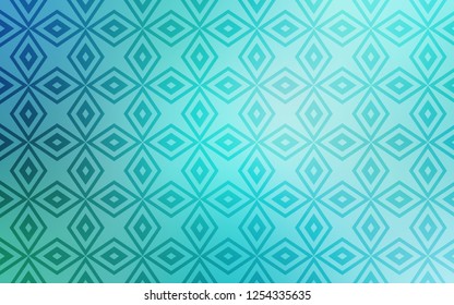 Light Green vector cover in polygonal style. Beautiful illustration with rectangles and squares. Smart design for your business advert.