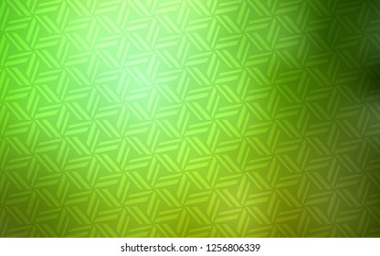 Light Green vector cover with polygonal style. Illustration with set of colorful triangles. Pattern can be used for websites.