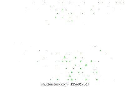 Light Green vector cover in polygonal style. Abstract gradient illustration with triangles. Smart design for your business advert.