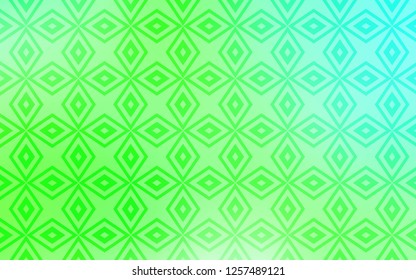 Light Green vector cover in polygonal style. Decorative design in abstract style with rectangles. Pattern for busines ad, booklets, leaflets