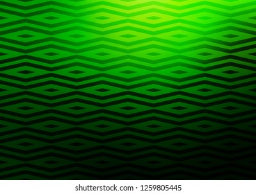 Light Green vector cover in polygonal style. Abstract gradient illustration with triangles. Template for wallpapers.