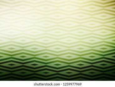 Light Green vector cover in polygonal style. Triangles on abstract background with colorful gradient. Modern template for your landing page.