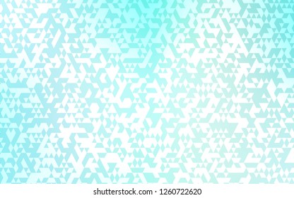 Light Green vector cover in polygonal style. Illustration with set of colorful triangles. Smart design for your business advert.