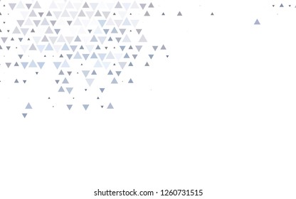 Light Green vector cover in polygonal style. Beautiful illustration with triangles in nature style. Template for wallpapers.