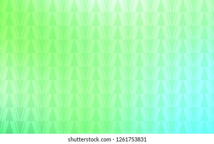 Light Green vector cover with polygonal style. Abstract gradient illustration with triangles, lines. Pattern for booklets, leaflets