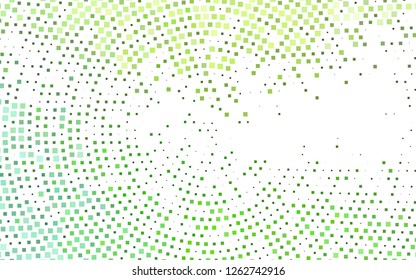 Light Green vector cover in polygonal style. Beautiful illustration with rectangles and squares. Smart design for your business advert.
