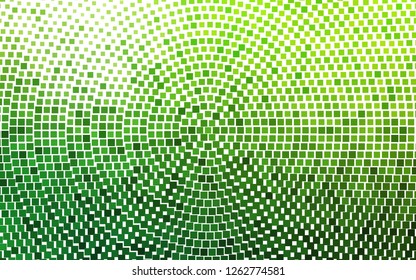 Light Green vector cover in polygonal style. Glitter abstract illustration with rectangular shapes. The template can be used as a background.