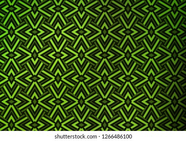 Light Green vector cover in polygonal style. Triangles on abstract background with colorful gradient. Pattern can be used for websites.