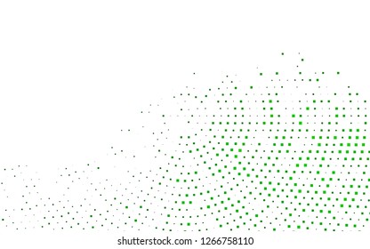 Light Green vector cover in polygonal style. Illustration with set of colorful rectangles. Pattern can be used for websites.