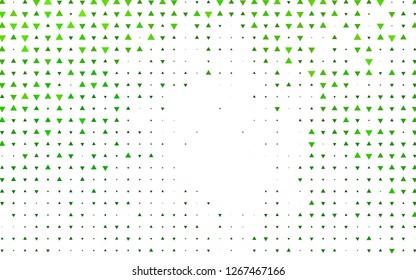 Light Green vector cover in polygonal style. Glitter abstract illustration with triangular shapes. Template for wallpapers.