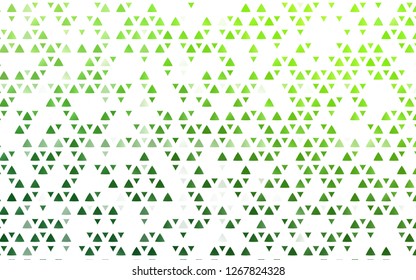 Light Green vector cover in polygonal style. Glitter abstract illustration with triangular shapes. Pattern for busines ad, booklets, leaflets