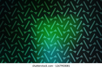 Light Green vector cover with polygonal style. Beautiful illustration with triangles in nature style. Smart design for your adverts.