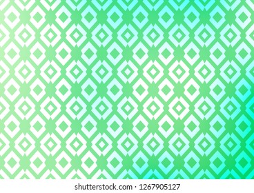 Light Green vector cover in polygonal style. Beautiful illustration with rectangles and squares. Best design for your ad, poster, banner.