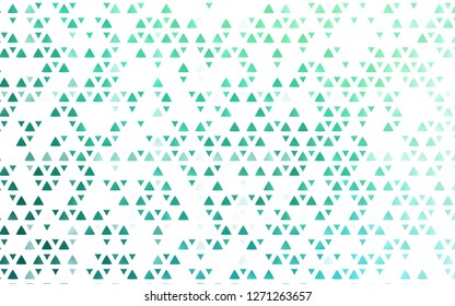 Light Green vector cover in polygonal style. Modern abstract illustration with colorful triangles. Pattern can be used for websites.