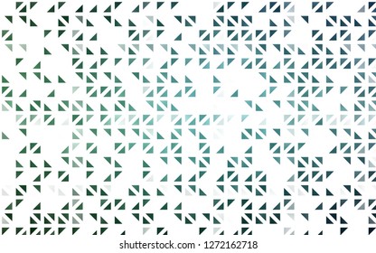 Light Green vector cover in polygonal style. Triangles on abstract background with colorful gradient. Pattern for busines ad, booklets, leaflets