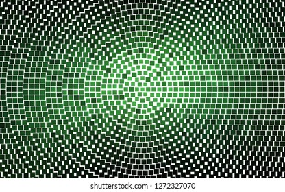 Light Green vector cover in polygonal style. Glitter abstract illustration with rectangular shapes. Best design for your ad, poster, banner.