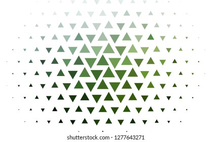Light Green vector cover in polygonal style. Beautiful illustration with triangles in nature style. Pattern for busines ad, booklets, leaflets