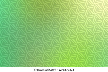 Light Green vector cover with polygonal style. Illustration with set of colorful triangles. Pattern for busines ad, booklets, leaflets