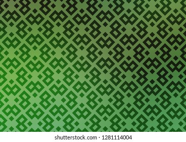 Light Green vector cover in polygonal style. Illustration with set of colorful rectangles. Smart design for your business advert.