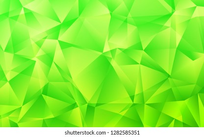 Light Green vector cover in polygonal style. Modern abstract illustration with colorful triangles. Pattern for commercials.