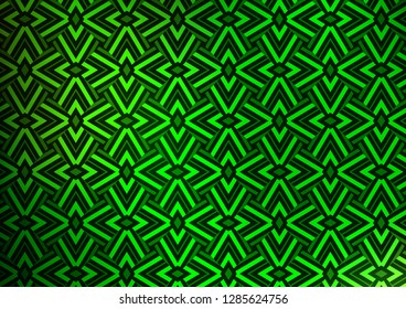 Light Green vector cover in polygonal style. Glitter abstract illustration with triangular shapes. Smart design for your business advert.