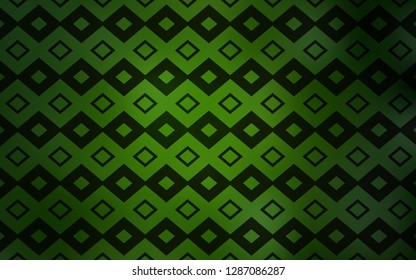 Light Green vector cover in polygonal style. Beautiful illustration with rectangles and squares. Smart design for your business advert.