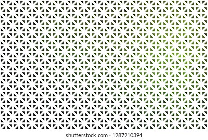Light Green vector cover in polygonal style. Triangles on abstract background with colorful gradient. Pattern for commercials.