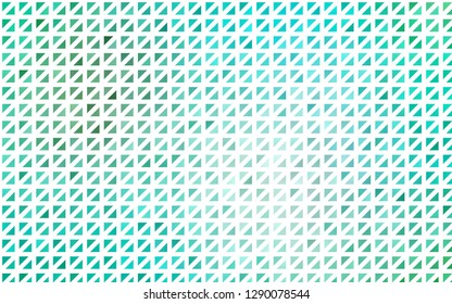 Light Green vector cover in polygonal style. Glitter abstract illustration with triangular shapes. Best design for your ad, poster, banner.
