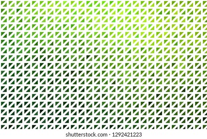 Light Green vector cover in polygonal style. Triangles on abstract background with colorful gradient. Smart design for your business advert.