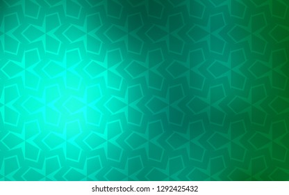 Light Green vector cover in polygonal style. Glitter abstract illustration with rectangular shapes. The template can be used as a background.
