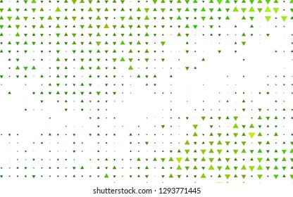 Light Green vector cover in polygonal style. Glitter abstract illustration with triangular shapes. Smart design for your business advert.