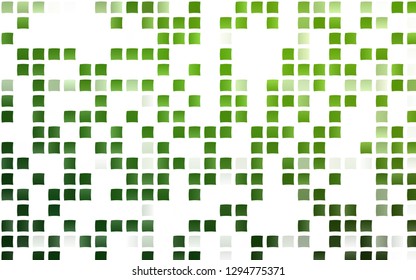 Light Green vector cover in polygonal style. Beautiful illustration with rectangles and squares. Smart design for your business advert.