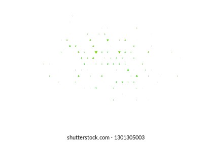 Light Green vector cover in polygonal style. Glitter abstract illustration with triangular shapes. Best design for your ad, poster, banner.