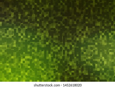 Light Green vector cover in polygonal style. Glitter abstract illustration with rectangular shapes. Smart design for your business advert.