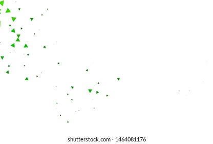 Light Green vector cover in polygonal style. Modern abstract illustration with colorful triangles. Template for wallpapers.