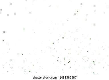 Light Green vector cover with polygonal style. Abstract gradient illustration with rectangles. Pattern for commercials.