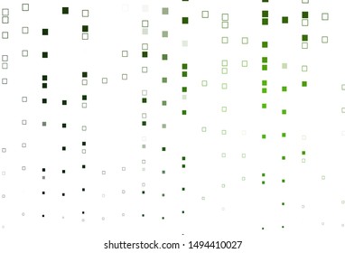 Light Green vector cover with polygonal style. Rectangles on abstract background with colorful gradient. Best design for your ad, poster, banner.